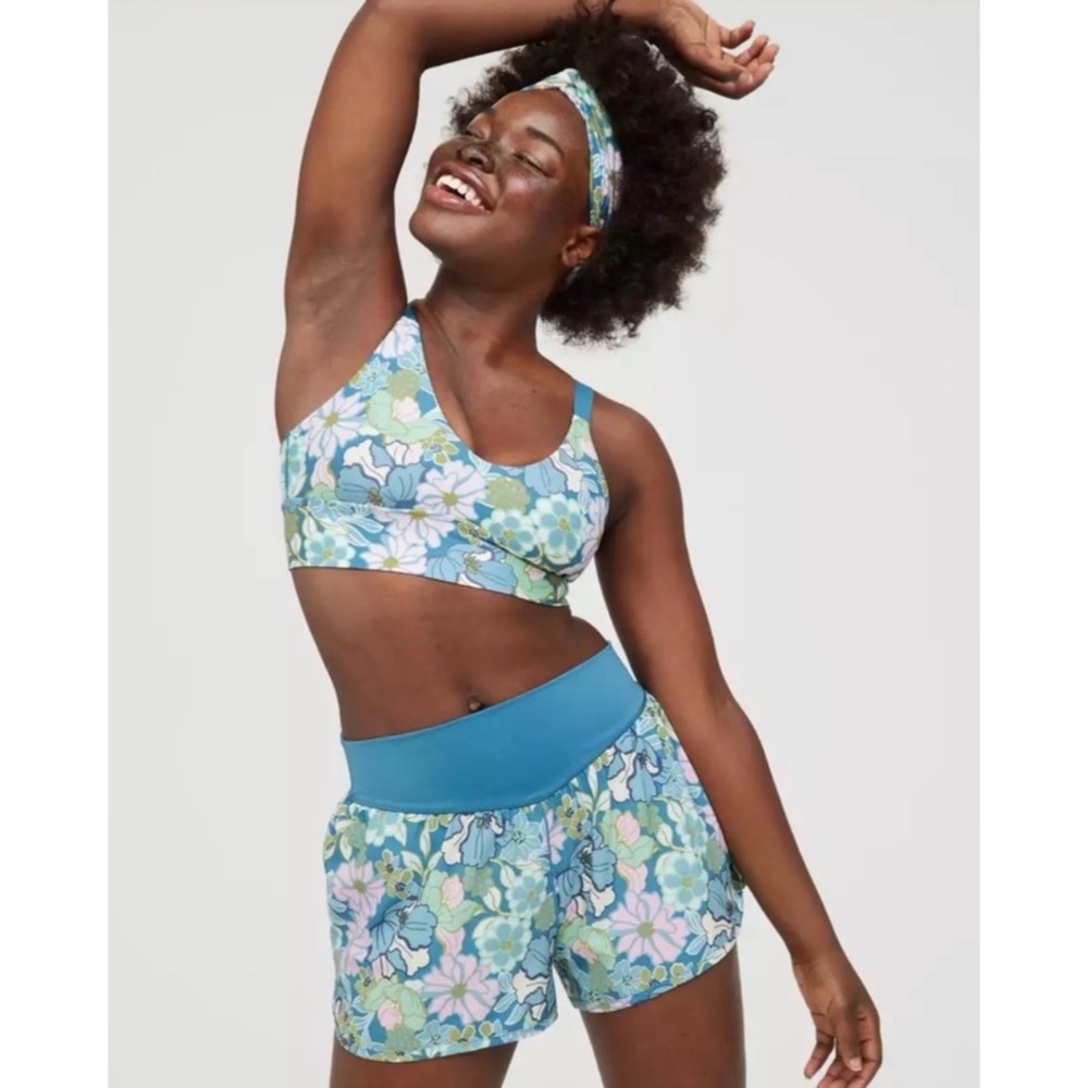 Aerie Offline Floral Printed Running Shorts